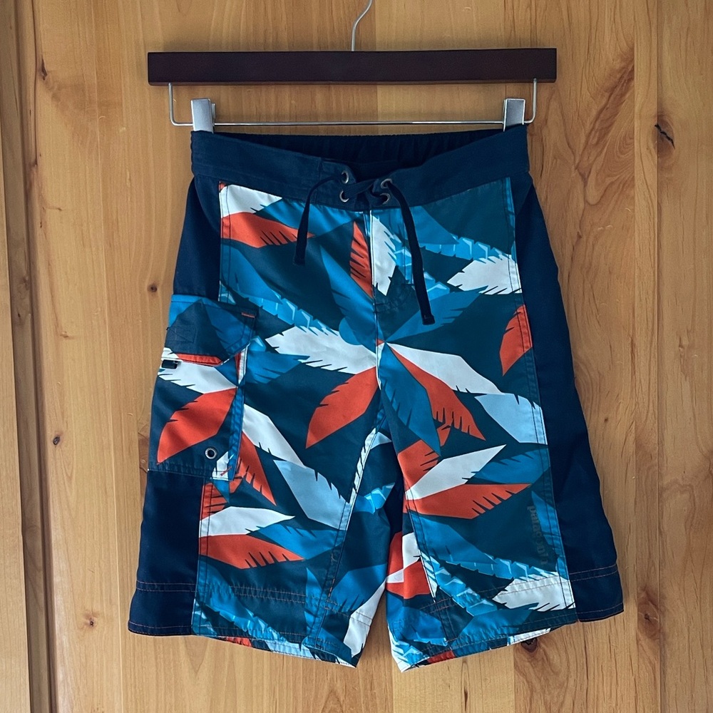 Patagonia Tropical Leaf Print Swim Shorts